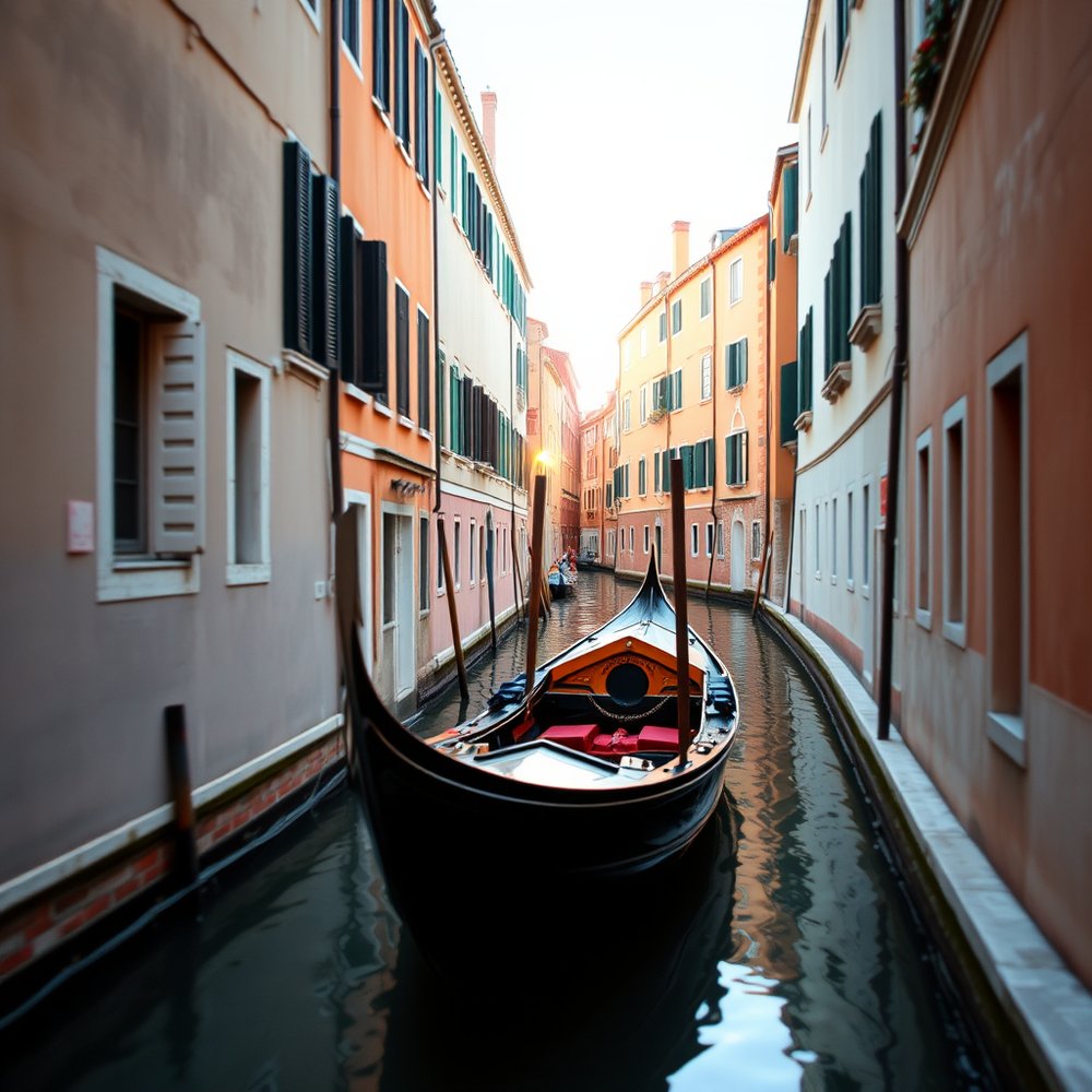 Venetian Canal in the Morning
